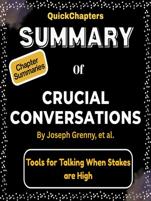 cover image of Summary of Crucial Conversations